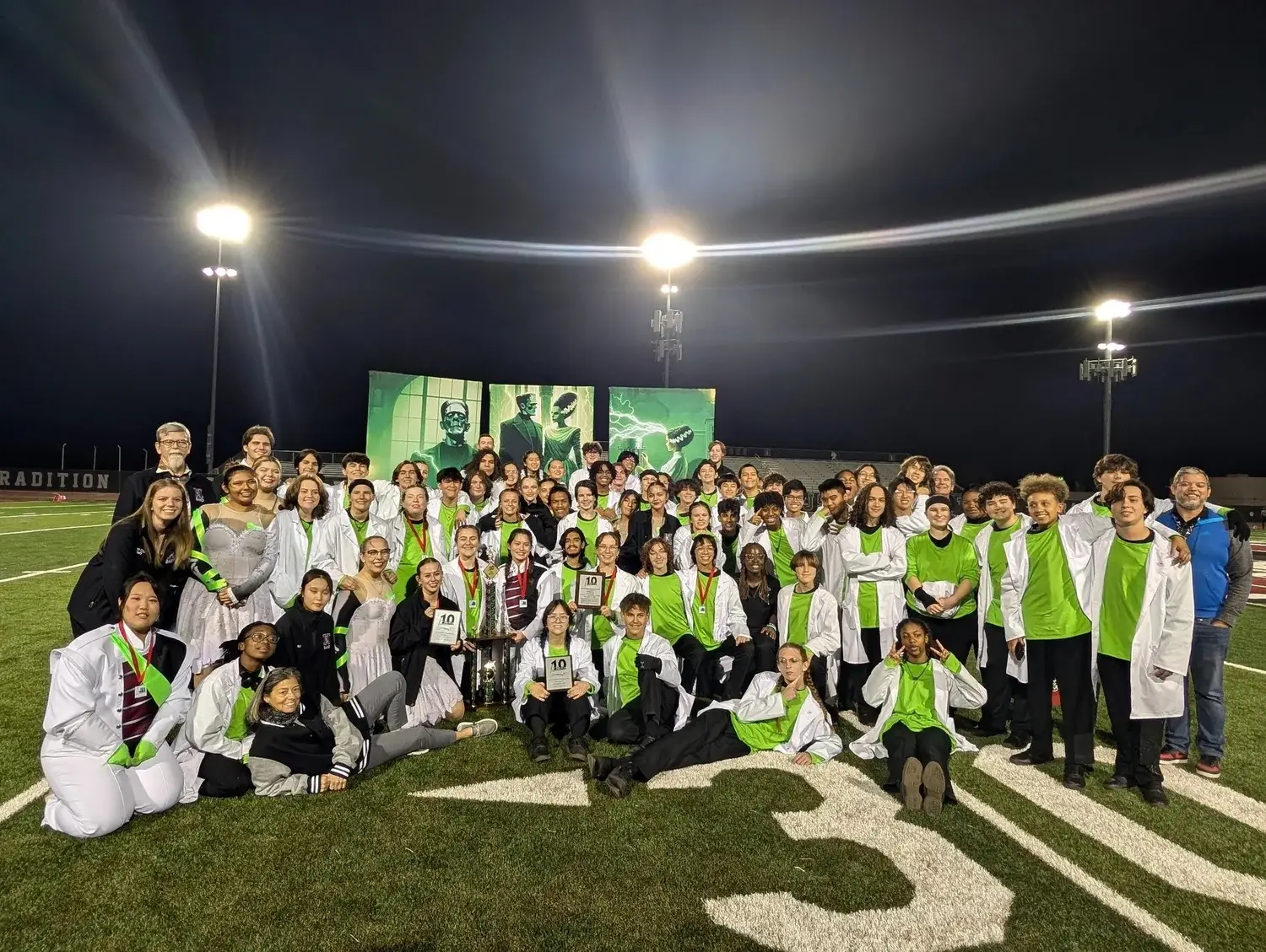 The 2024 band with their trophy